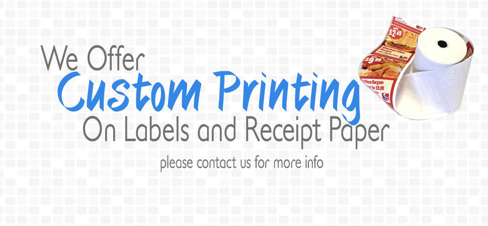 custom printed receipts labels